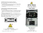 Preview for 1 page of Ditek DTK-TSS2 User Manual