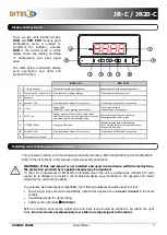 Предварительный просмотр 7 страницы Ditel JUNIOR JR-C User Manual