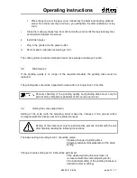 Предварительный просмотр 10 страницы DITTING KF 804 Operating Instructions Manual