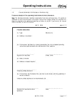 Preview for 4 page of DITTING KR 1203 Operating Instructions Manual