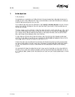 Preview for 4 page of DITTING KR 805 Operating Instructions Manual