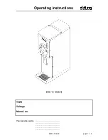 Preview for 1 page of DITTING KS 1 Operating Instructions Manual