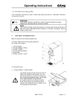 Preview for 6 page of DITTING KS 1 Operating Instructions Manual