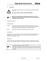 Preview for 8 page of DITTING KS 1 Operating Instructions Manual