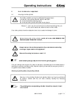 Preview for 9 page of DITTING KS 1 Operating Instructions Manual