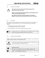 Preview for 10 page of DITTING KS 1 Operating Instructions Manual