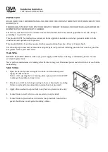 Предварительный просмотр 1 страницы DIVA Light TWP Series Installation Instruction