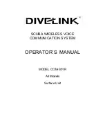 DIVELINK COM-S01R Operator'S Manual предпросмотр