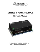 Diverse GENIUS-II Owner'S Manual preview