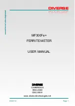 Предварительный просмотр 1 страницы Diverse MF300Fe+ User Manual