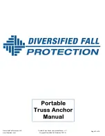 Preview for 16 page of Diversified Fall Protection Portable Truss Anchor User Installation