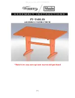 DIVERSIFIED WOODCRAFTS Shain PT-TABLES Assembly Instructions Manual preview