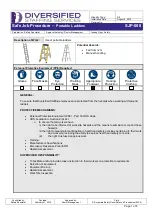 DIVERSIFIED SJP-008 Manual preview