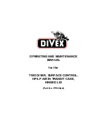 Preview for 1 page of DIVEX 2 diver HP/LP control panel Operating And Maintenance Manual