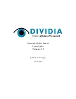 Dividia Network Video Server User Manual preview