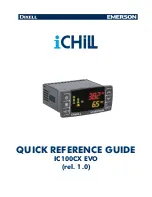 dixell iCHILL 100CX EVO Quick Reference Manual preview