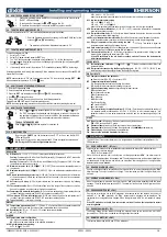 Preview for 2 page of dixell Wing Series Installing And Operating Instructions