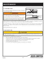 Предварительный просмотр 37 страницы Dixie Chopper Pursuit 1832S Safety, Operation And Maintenance Manual