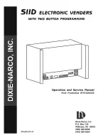 Dixie Narco SIID Operation And Service Manual preview