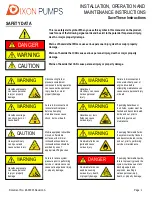 Предварительный просмотр 2 страницы Dixon Pumps FS1 DOLLY Series Installation, Operation And Maintenance Instructions
