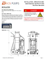 Предварительный просмотр 8 страницы Dixon Pumps FS1 DOLLY Series Installation, Operation And Maintenance Instructions