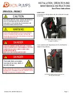 Предварительный просмотр 9 страницы Dixon Pumps FS1 DOLLY Series Installation, Operation And Maintenance Instructions