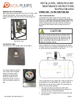 Предварительный просмотр 12 страницы Dixon Pumps FS1 DOLLY Series Installation, Operation And Maintenance Instructions