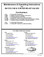 Dixon BAYCO 2180 Series Maintenance & Operating Instructions предпросмотр