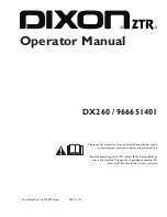 Dixon DX254 Operator'S Manual preview