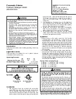 Dixon R119 Series Installation & Service Instructions предпросмотр