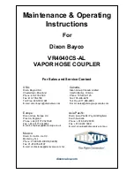 Preview for 1 page of Dixon VR4040CS-AL Maintenance & Operating Instructions