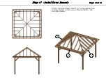 Preview for 14 page of DIY BACKYARD PLANNING Gazebo with Hip Roof Assembly Instructions Manual