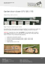 Предварительный просмотр 1 страницы diybook KG Garden Gate Closer GTS 120 Assembly Instructions Manual