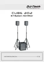 Предварительный просмотр 2 страницы DJ-Tech CUBE 302 User Manual