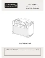 DJ-Tech Cube MINI BT User Manual предпросмотр