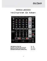 Предварительный просмотр 1 страницы DJ-Tech DDM-3000 User Manual