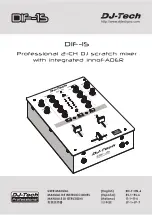 DJ-Tech DIF-IS User Manual предпросмотр