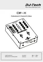 DJ-Tech DIF-X User Manual preview