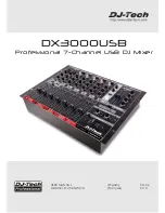 DJ-Tech DX3000USB User Manual preview