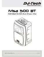 DJ-Tech iVisa 500 BT User Manual предпросмотр