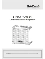 Предварительный просмотр 1 страницы DJ-Tech UBM SOLO User Manual