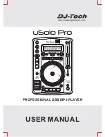 Preview for 1 page of DJ-Tech uSolo Pro User Manual