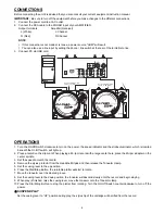 Предварительный просмотр 5 страницы DJ-Tech vinyl usb 5c User Manual