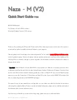 Preview for 1 page of dji Naza-M V2 Quick Start Manual