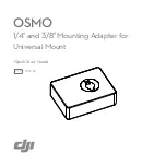 Предварительный просмотр 1 страницы dji OSMO Mounting Adapter Quick Start Manual