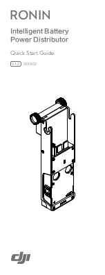 dji Ronin Series Battery Power Distributor Quick Start Manual preview