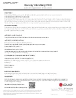 Preview for 2 page of DJO DonJoy UltraSling PRO Clinician Application Instructions