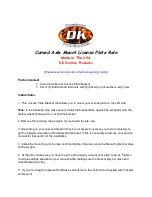 DK Custom DK-LPR-AX-CRV-22 Quick Start Manual preview