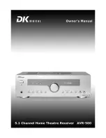 DK Digital AVR-500 Owner'S Manual preview