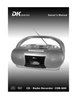 DK Digital CDB-600 Owner'S Manual предпросмотр